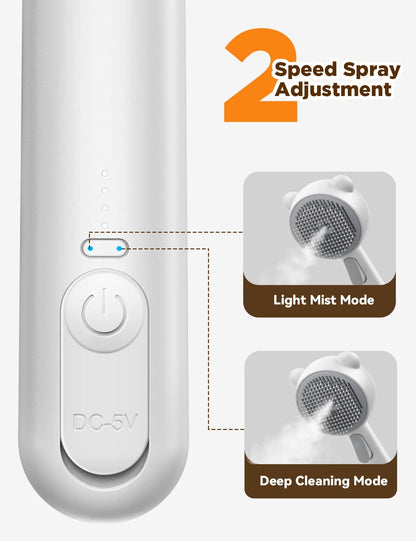 Ultimate 3-in-1 Cat Brush: Self-Cleaning Grooming Tool for Shedding & Pet Hair Removal - Perfect for All Cats and Dogs!