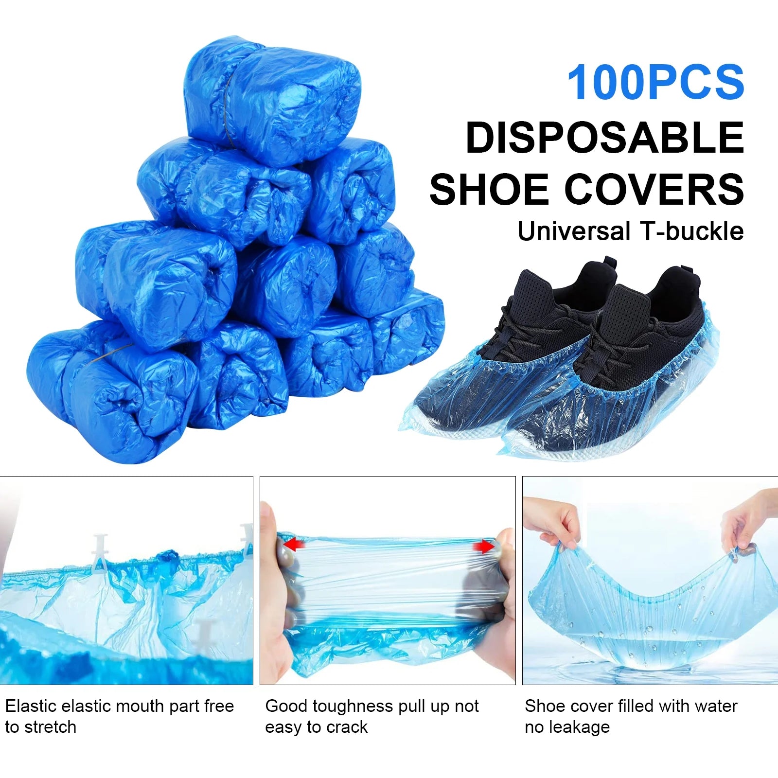 Automatic Shoe Covers Dispenser with Disposable Shoe Covers for Home, Office, Supermarket, Factory, Lab (Silver)