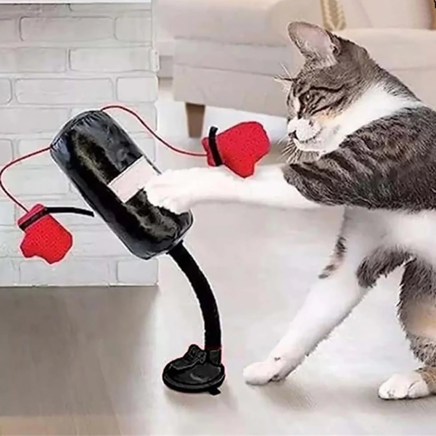 Cat Punching Bag Toy, Interactive Portable Indoor Cats Toys, Cat Boxing Toy, Interactive Cats Toys Punching Bag, Mini Boxing Punching Bag
